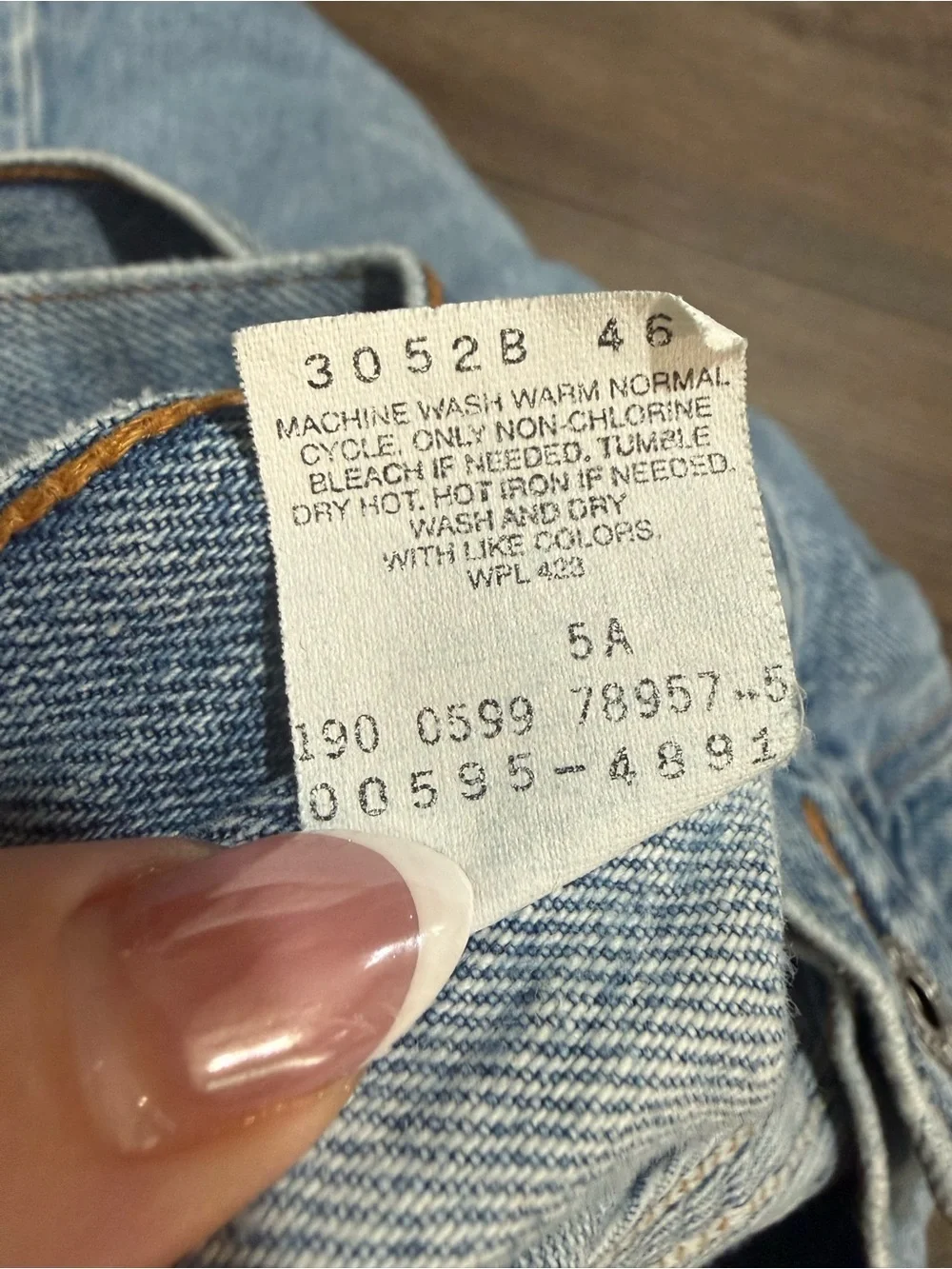 Vintage Levis 595 Baggy Straight Fit Jeans 40x30 Light Wash Denim
